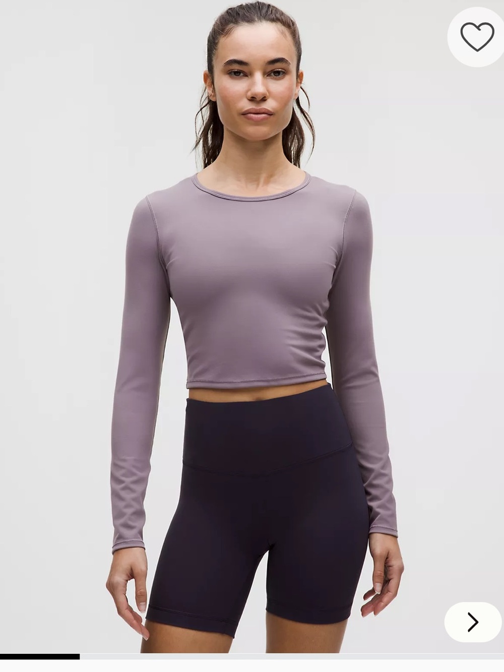 lululemon Wunder Train Cropped Long Sleeve